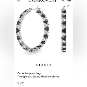 SWAROVSKI Hoop Earrings brand new. $225 at store but selling for $125